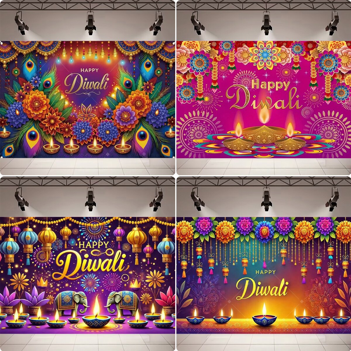 Home Decor Indonesia - Decoração para Festa de Diwali, Fundo