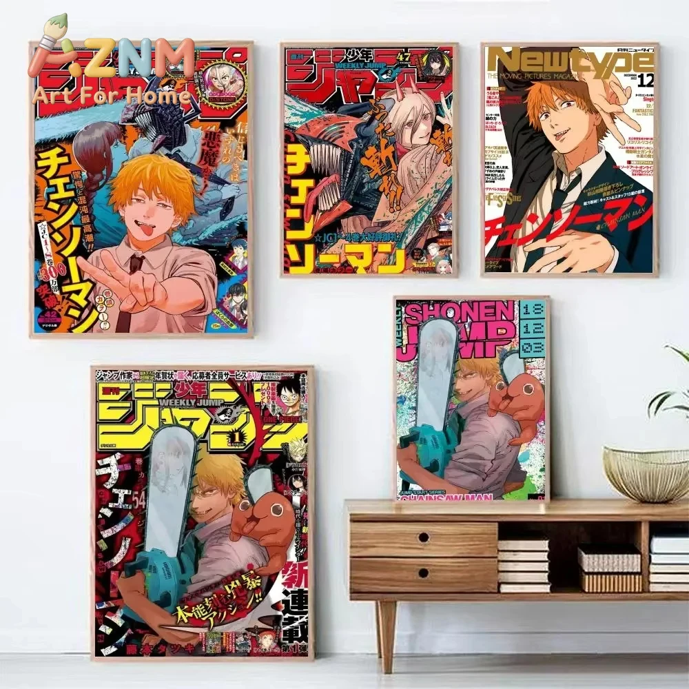 Home Decor Magazine - AZNM Chainsaw Man, arte em tela