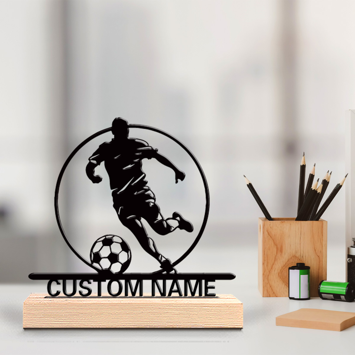 Home Decor Theme - Estátua de Metal Personalizada de Jogador