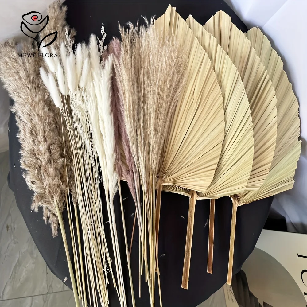 Pampas Grass Decor - 35 pçs natural pampas grama boho