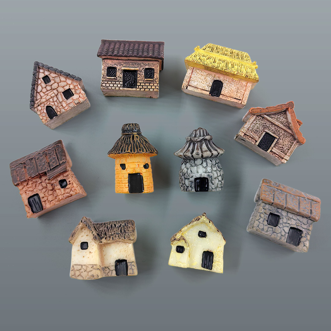 Home Decor Za - Miniatura de Casa em Resina para