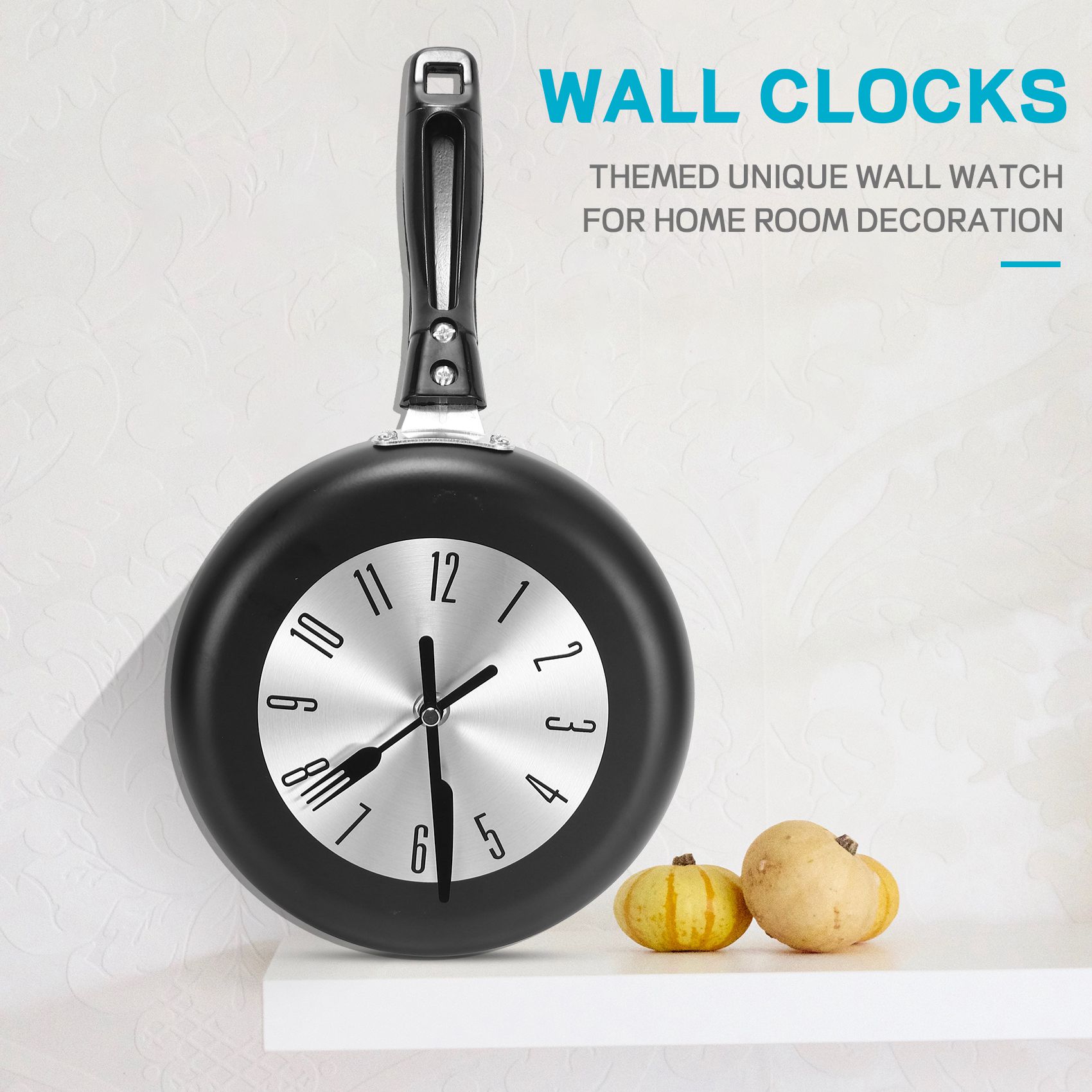 Home Decor Theme - (A95Z) Relógio de Parede de Metal