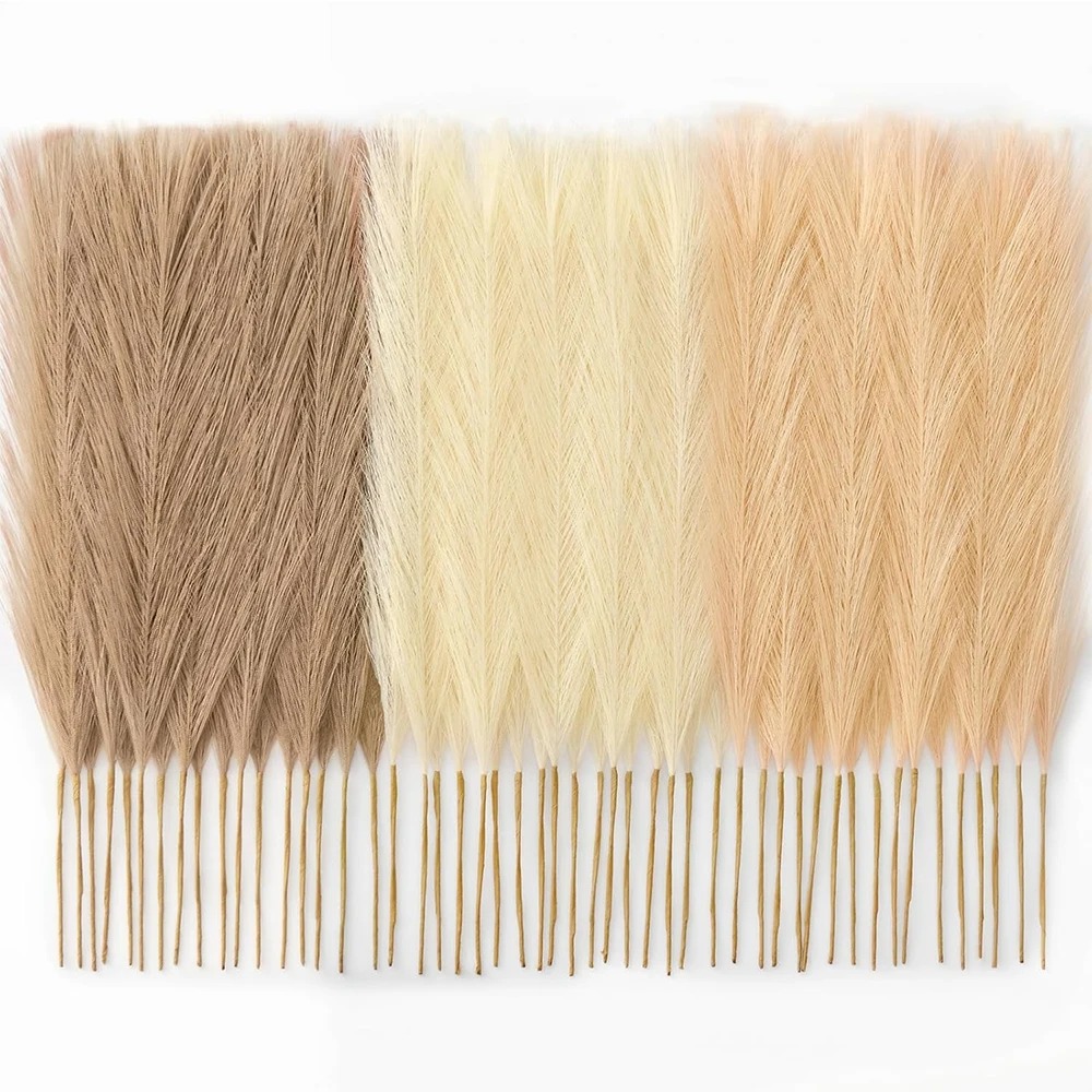 Pampas Grass Decor - 15 Peças de Grama Pampas Artificial