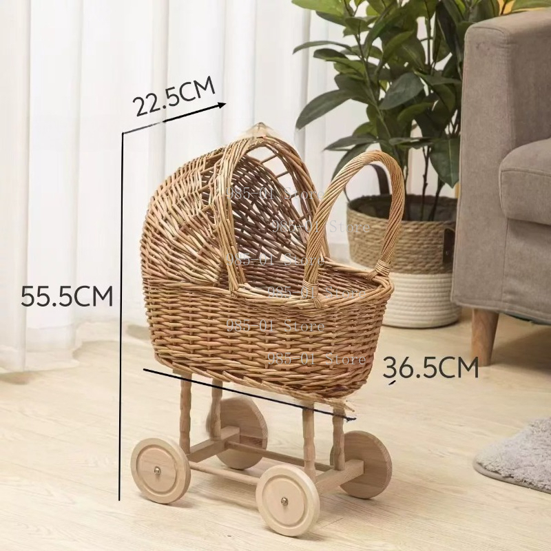 Rattan Plant Basket - Cesto de Vime Artesanal Multifuncional para