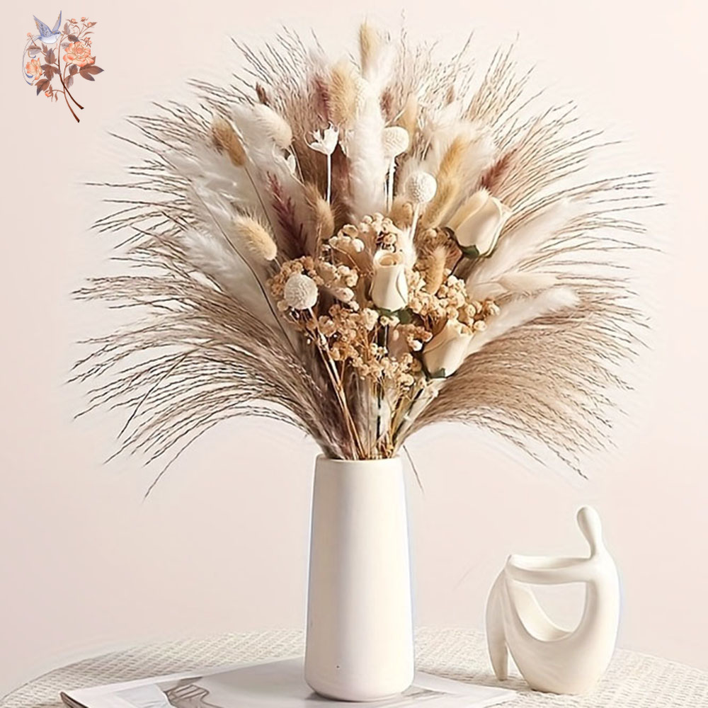 80 Peças de Flores Artificiais - Pampas Grass Decor avaliação e preço
