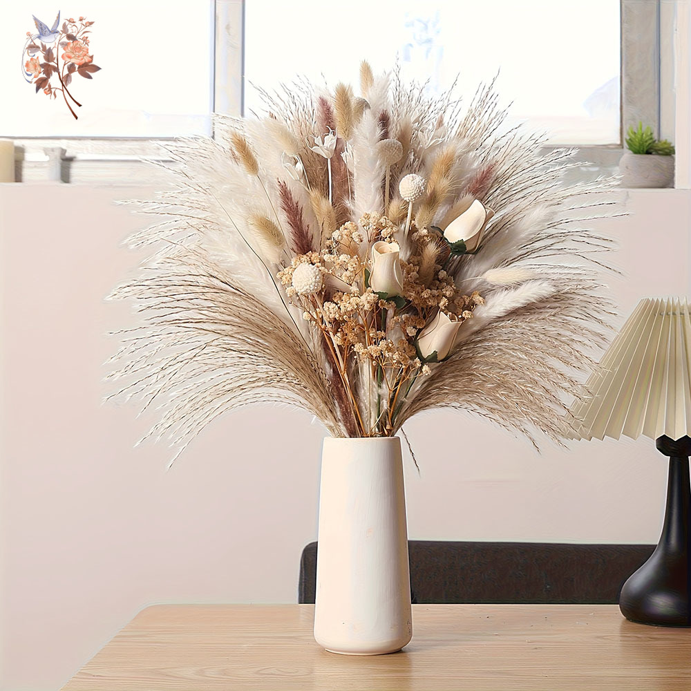 80 Peças de Flores Artificiais - Pampas Grass Decor avaliação e preço