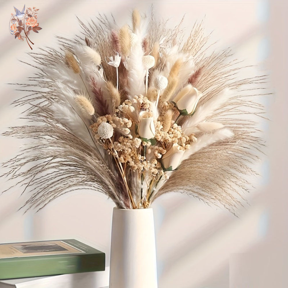 80 Peças de Flores Artificiais - Pampas Grass Decor avaliação e preço