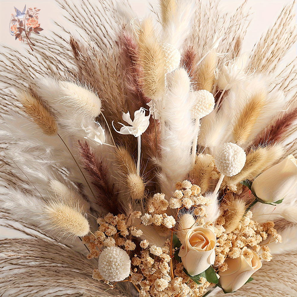 80 Peças de Flores Artificiais - Pampas Grass Decor avaliação e preço