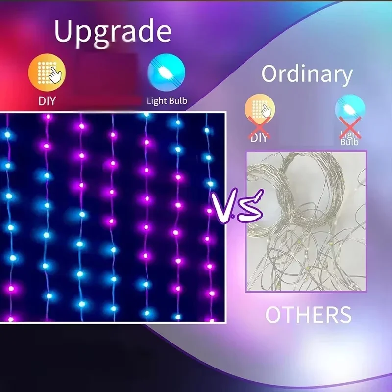 Luzes de Cortina LED Inteligen - Home Decor Free App avaliação e preço