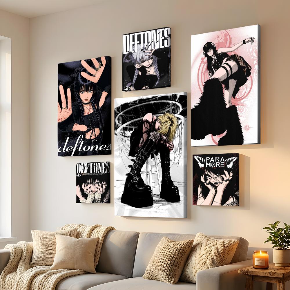 Pintura em Tela HD com Moldura - Home Decor Y2K avaliação e preço