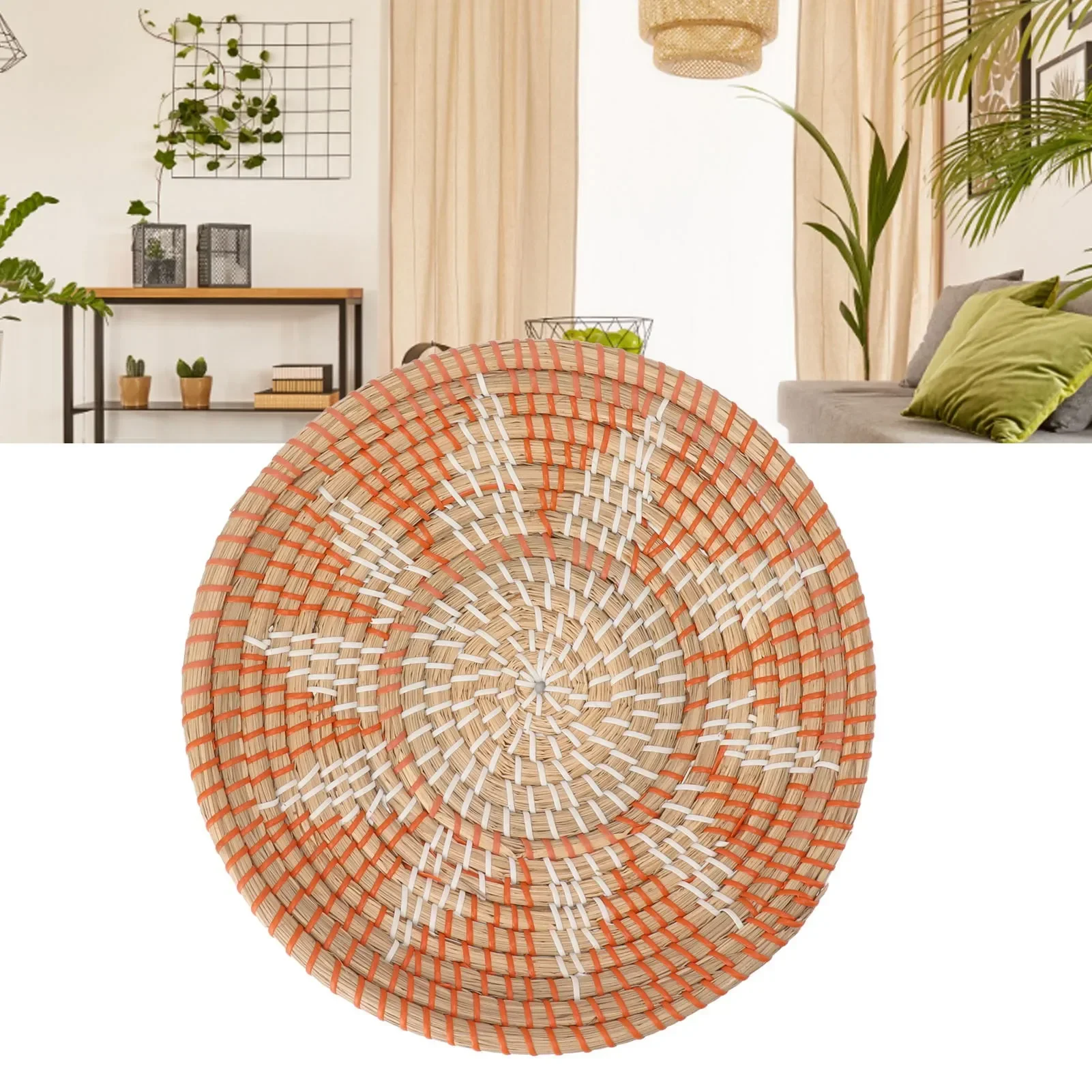 Ornamentos de parede de grama  - Rattan Plant Basket avaliação e preço
