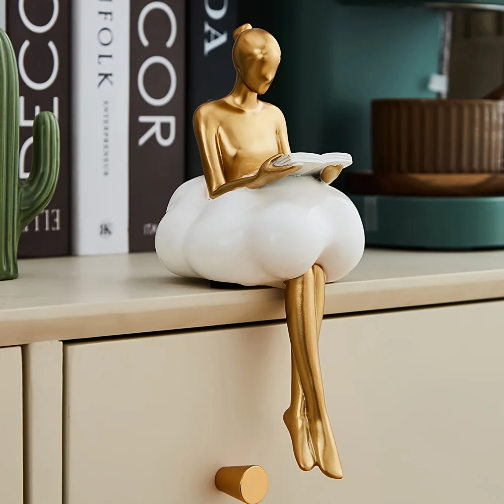 Menina nuvem escultura figura  - Home Decor Y2K avaliação e preço