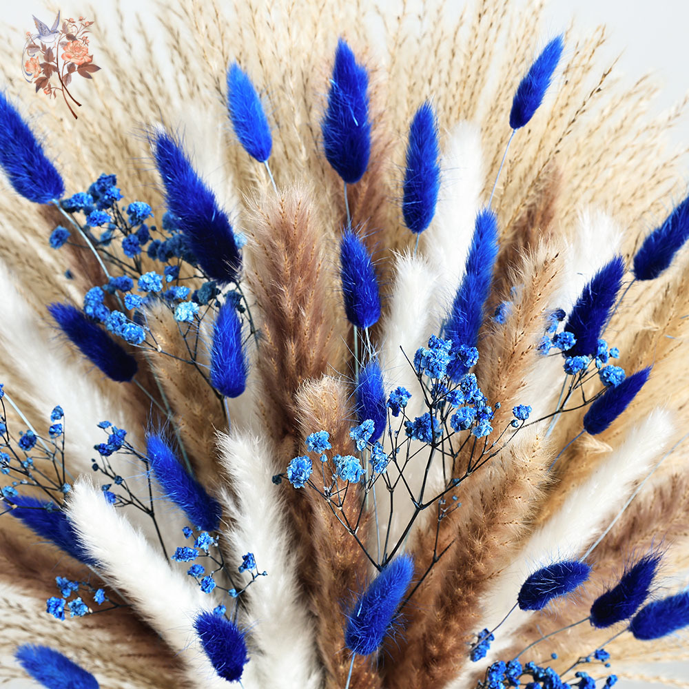 70 haste azul fofo coelho caud - Pampas Grass Decor avaliação e preço