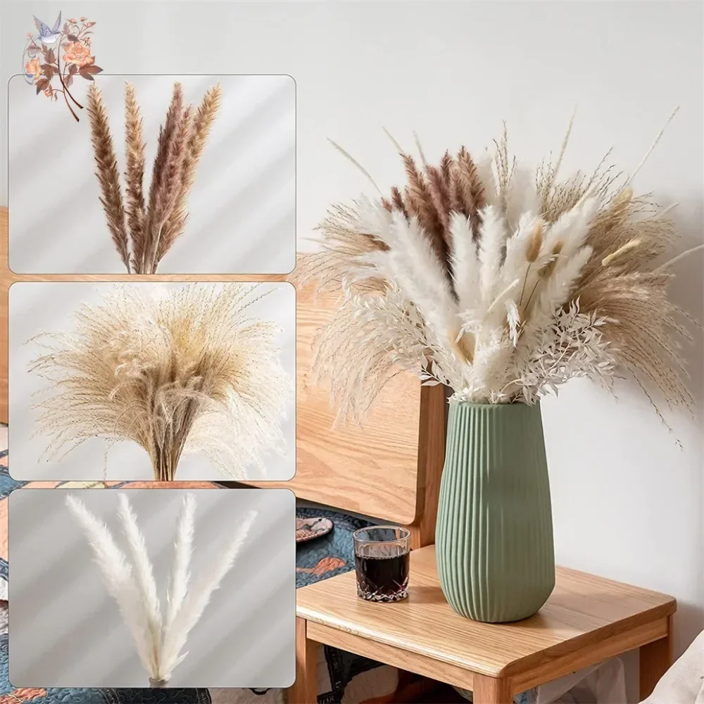 88 Peças de Grama Pampas Natur - Pampas Grass Decor avaliação e preço