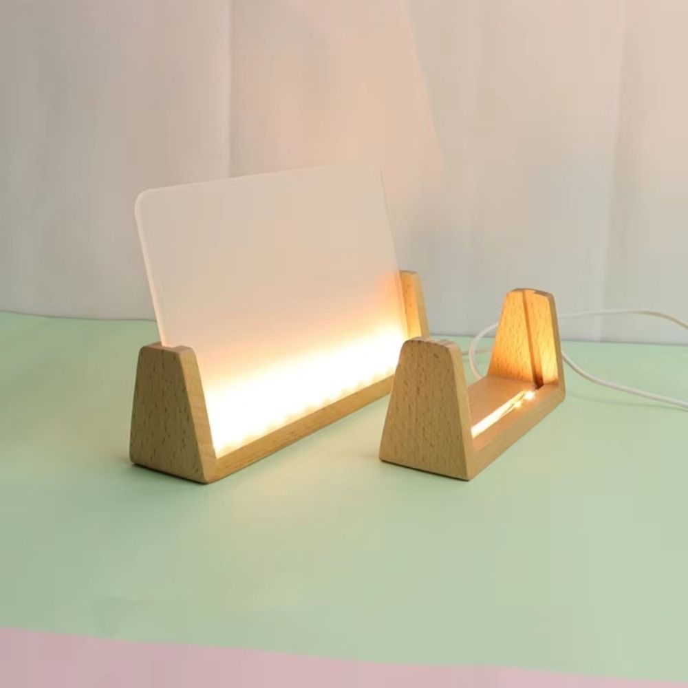 Base de Madeira Iluminada com  - Bamboo Photo Frame avaliação e preço