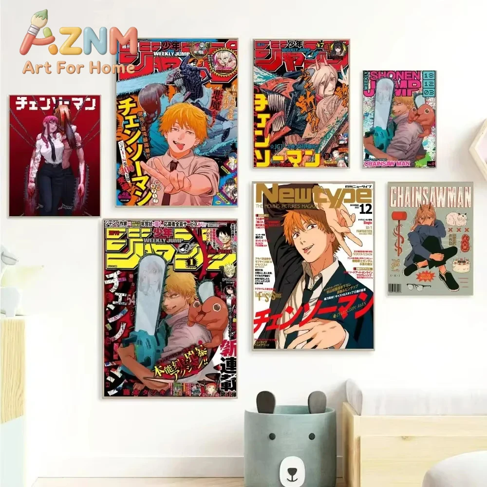 AZNM Chainsaw Man, arte em tel - Home Decor Magazine avaliação e preço