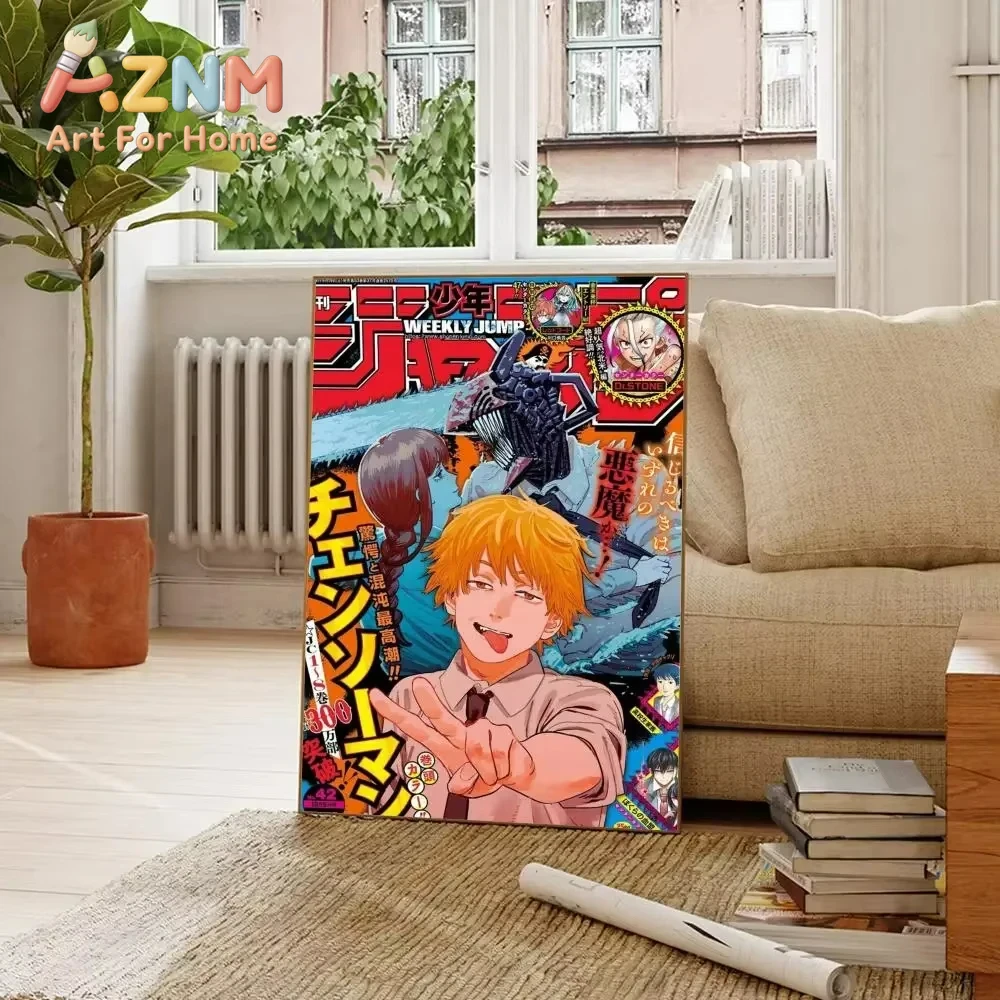 AZNM Chainsaw Man, arte em tel - Home Decor Magazine avaliação e preço
