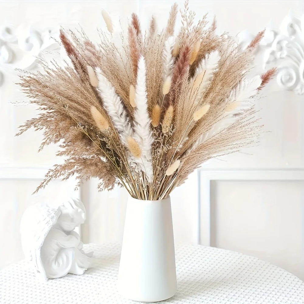 Buquê de flores secas naturais - Pampas Grass Decor avaliação e preço
