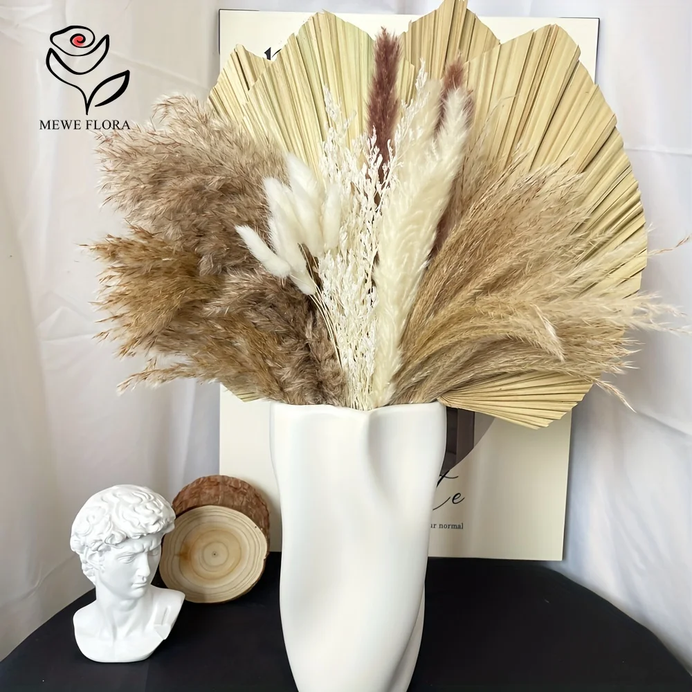 35 pçs natural pampas grama bo - Pampas Grass Decor avaliação e preço