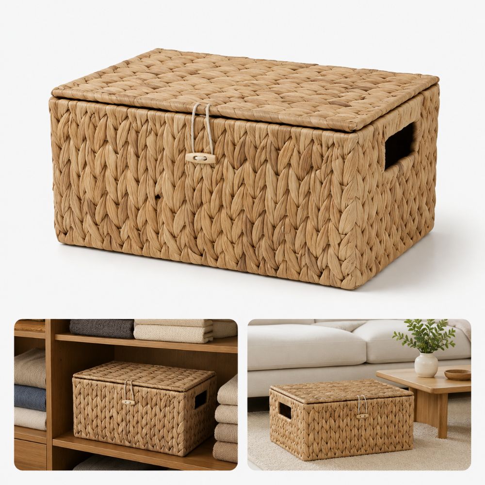 Cesto Organizador Retangular d - Rattan Plant Basket avaliação e preço