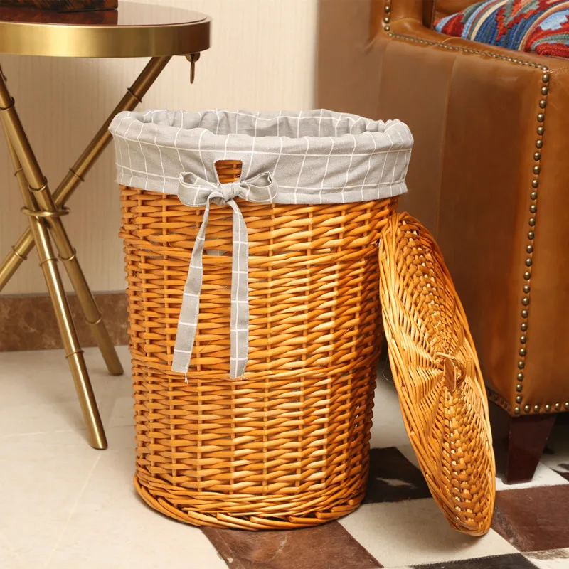 Elegante Rattan Cesta De Lavan - Rattan Plant Basket avaliação e preço