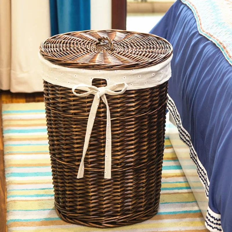 Elegante Rattan Cesta De Lavan - Rattan Plant Basket avaliação e preço