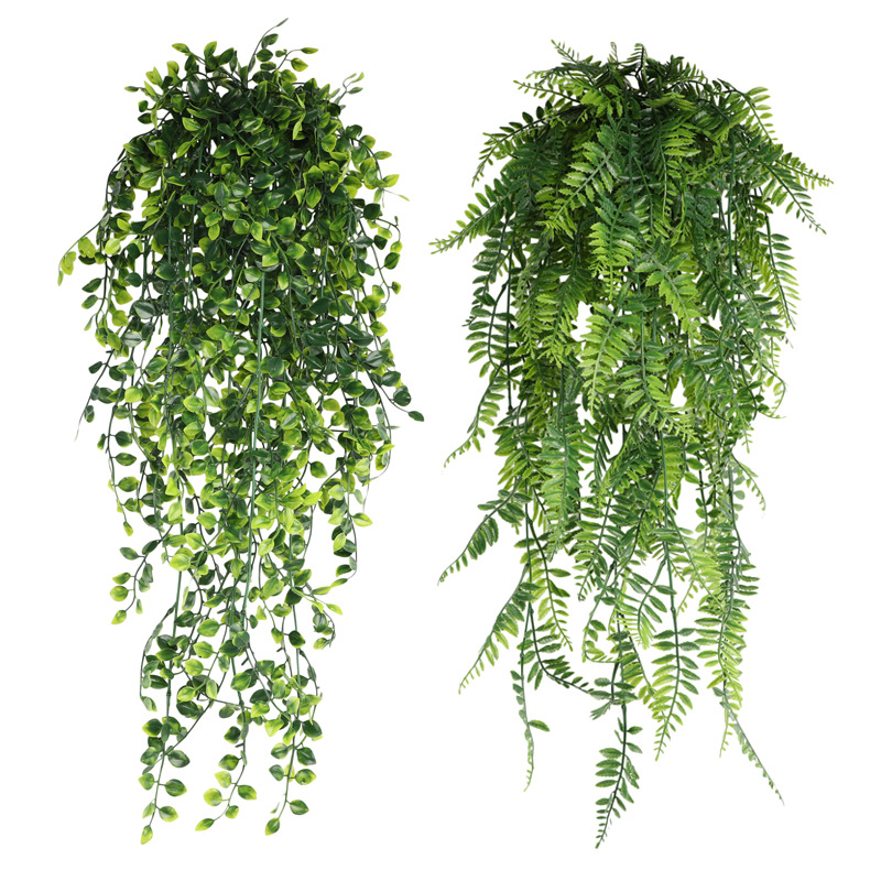 80cm artificial pendurado flor - Rattan Plant Basket avaliação e preço