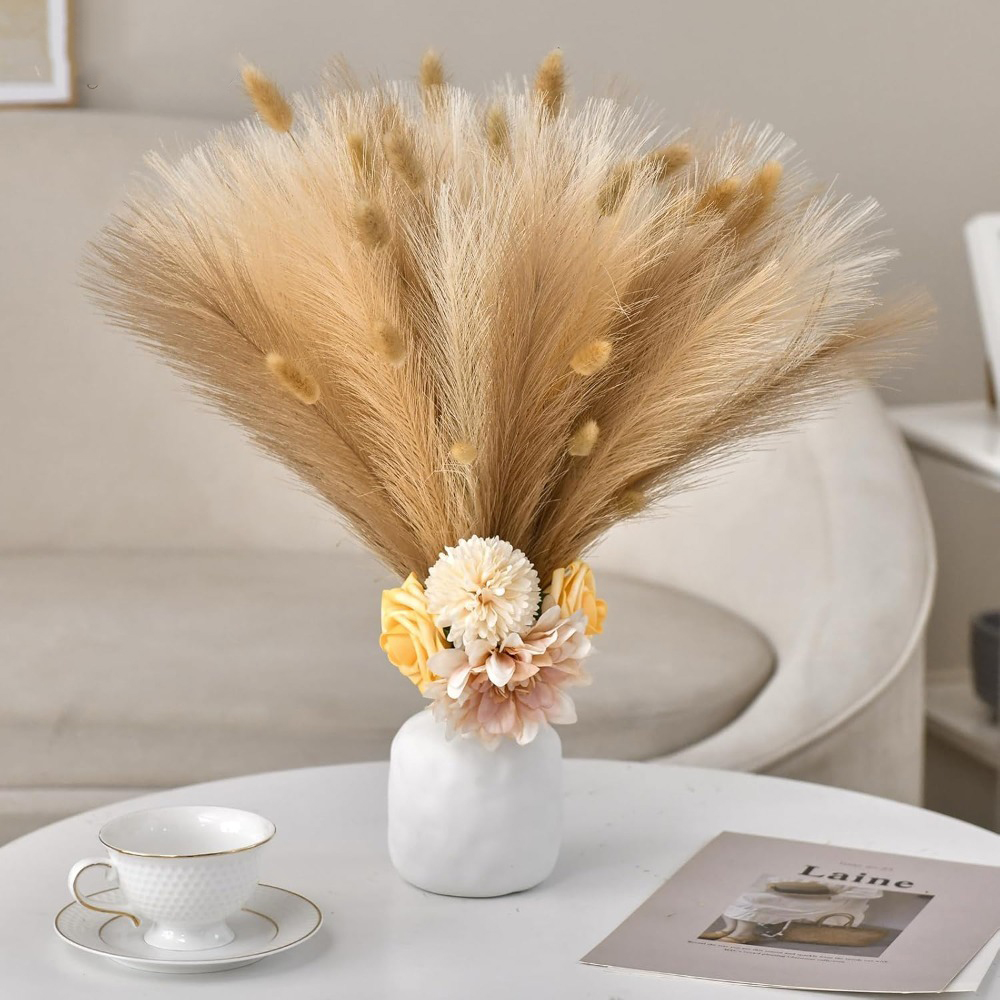 15 Peças de Grama Pampas Artif - Pampas Grass Decor avaliação e preço