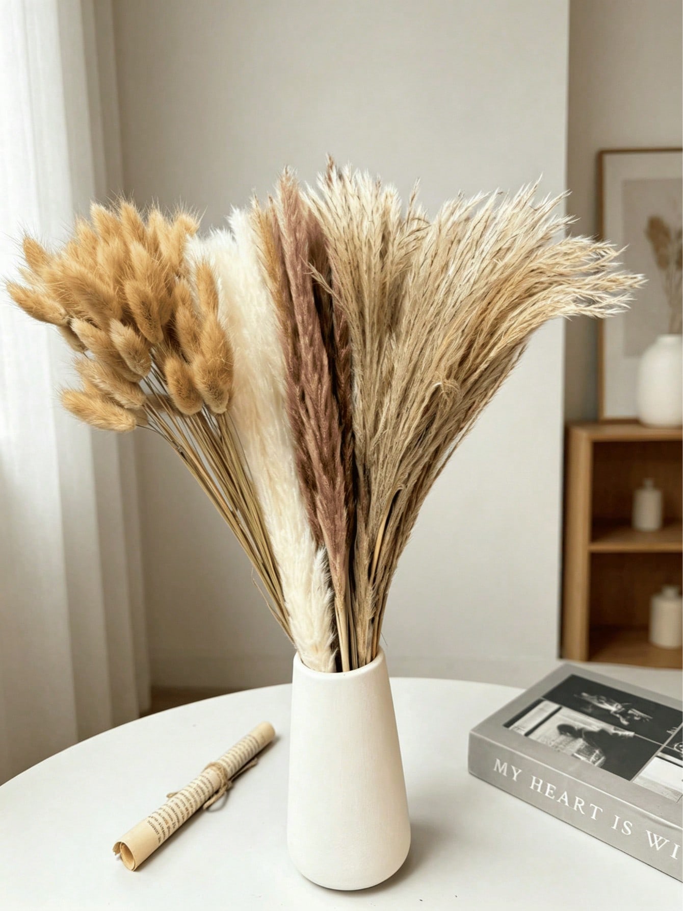 10/20/30 peças de Grama Pampas - Pampas Grass Decor avaliação e preço