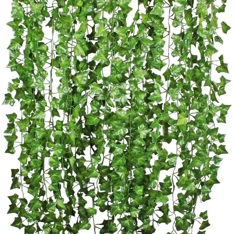 Folha de hera verde artificial - Rattan Plant Basket avaliação e preço